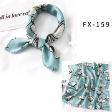 Load image into Gallery viewer, Versatile Square Silk Scarf For Women Fashionable Printed Small Neck Scarfs Office Lady Hair Band Foulard Hand For Female Bandana Shawl