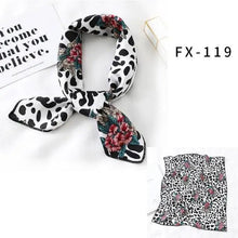 Load image into Gallery viewer, Versatile Square Silk Scarf For Women Fashionable Printed Small Neck Scarfs Office Lady Hair Band Foulard Hand For Female Bandana Shawl