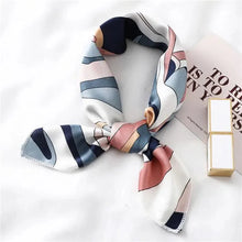 Load image into Gallery viewer, Versatile Square Silk Scarf For Women Fashionable Printed Small Neck Scarfs Office Lady Hair Band Foulard Hand For Female Bandana Shawl