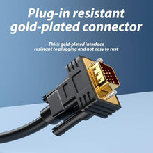 Load image into Gallery viewer, VGA Cable 1080P HD Male To Male Bold Extension Cable Cord Gold Plated Connectors Support 1080P Full HD For Computer Laptop Projector HDTV Monitor