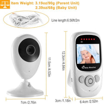 Load image into Gallery viewer, Video Baby with Digital Camera Infrared Night Viion