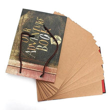 Load image into Gallery viewer, Vintage 20 Pcs 40 Pages Kraft Paper Sheets Card Our My Adventure Book Album Handmade DIY Photo Scrapbook Photo Album Gifts For Scrape book Lovers