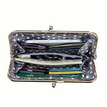 将图片加载到图库查看器,Vintage Chic Leather Clutch Lady Purse