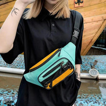 Load image into Gallery viewer, Vintage Lightweight Unisex Fanny Pack 3 Zippers Waist Packs Canvas Adjustable Party Fanny Pack