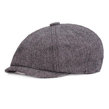 Load image into Gallery viewer, Vintage Men Beret Hats Classic Simple Winter Warm Caps Cotton Comfortable Autumn Beret Flat Hat Quality Durable Retro Men's Hat Unique Berets For Men Retro Cap