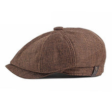 Load image into Gallery viewer, Vintage Men Beret Hats Classic Simple Winter Warm Caps Cotton Comfortable Autumn Beret Flat Hat Quality Durable Retro Men's Hat Unique Berets For Men Retro Cap