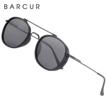 Load image into Gallery viewer, Vintage Round Retro BARCUR Design Round Sunglasses for Men Women Stevvex Sun Glasses Classic Eyewear Accessory Party Sunglasses Summer