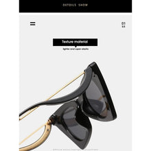Load image into Gallery viewer, Vintage Square Cat Eye Sunglasses Women Retro Trendy Cat eye Sunglasses Classic Fashionable , Decent Personality & Wind Sunglasses In Retro Box Trending Street Style Sunglasses For Men & Women