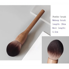 将图片加载到图库查看器,Vintage Style 1Pcs European Wood Handle Makeup Brush High Quality Loose Powder Brush Foundation Brush Super Soft Theatre Makeup