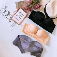 Load image into Gallery viewer, Vintage Style Front Closure Sexy Push Up Bra Women Invisible Bras Underwear Lingerie for Female Brassiere Strapless Seamless Bralette ABC Cup