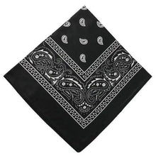 Load image into Gallery viewer, Vintage Style Print Bandana Hair Bands for Girls Women Headband Square Scarf Face Mask Cross Turban Bandanas Headwear
