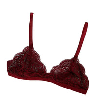 将图片加载到图库查看器,Vintage Style Women's Thin Bra Without Chest Pad Fashionable Sexy Lace Bra Back Buckle Tube Top Women's Underwear Summer Clothes
