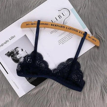 将图片加载到图库查看器,Vintage Style Women's Thin Bra Without Chest Pad Fashionable Sexy Lace Bra Back Buckle Tube Top Women's Underwear Summer Clothes