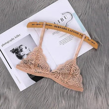 将图片加载到图库查看器,Vintage Style Women's Thin Bra Without Chest Pad Fashionable Sexy Lace Bra Back Buckle Tube Top Women's Underwear Summer Clothes