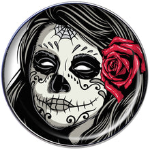 Load image into Gallery viewer, 16G 1/4 Katrina Sugar Skull with Rose Flower Tragus Cartilage Earring