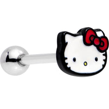 将图片加载到图库查看器,Officially Licensed Hello Kitty Cat Red Bow Barbell Tongue Ring