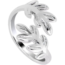 将图片加载到图库查看器,Rhodium Plated Budding Leaves Toe Ring