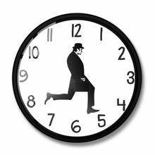 Load image into Gallery viewer, Wall Clock Silly Walk Wall Clock Comedy Creative Artwork Sweep Seconds Silent Funny Modern Silent Wall Watch Clock for Living Room Decor Comedian Home Decor Novelty Wall Watch Funny Walking Silent Mute Clock