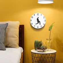 Load image into Gallery viewer, Wall Clock Silly Walk Wall Clock Comedy Creative Artwork Sweep Seconds Silent Funny Modern Silent Wall Watch Clock for Living Room Decor Comedian Home Decor Novelty Wall Watch Funny Walking Silent Mute Clock