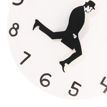 Load image into Gallery viewer, Wall Clock Silly Walk Wall Clock Comedy Creative Artwork Sweep Seconds Silent Funny Modern Silent Wall Watch Clock for Living Room Decor Comedian Home Decor Novelty Wall Watch Funny Walking Silent Mute Clock