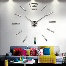 Load image into Gallery viewer, Wall Clock Watch Clocks 3D Frameless Wall Clock Large Stickers Wall Decoration for Living Room Bedroom 3D Acrylic Mirror Stickers Living Room Quartz Needle Europe