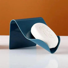 Load image into Gallery viewer, Wall-suction Drain Soap Dish Decorative Drainage Soap Holder Soap Holder Storage Container Home Bathroom Kitchen Accessories Self Adhesive Soap Drain Rack Soap Holder with Hook Wall Mount Soap Dish with Hook Sponge Soap Draining Tray Plate