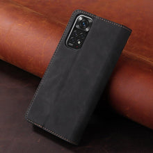 Load image into Gallery viewer, Wallet Flip Leather Case For Xiaomi Redmi 10 10C 9A 9C 9T Note 11 Pro 10S 10 Pro 9 Pro 8T 7 Poco F3 X3 X4 Pro M3 M4 Pro M5s 11T Leather Finish Inbuilt Stand & Pockets Wallet Style Flip Back Case
