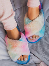 将图片加载到图库查看器,Warm Fluffy Slippers Women Cozy Faux Fur Cross Indoor Floor Slides Flat Soft Furry Flip Flops Fuzzy Slippers Cross Band Fluffy Slippers Faux Fur Slippers Plush House Open Toe Cozy Slippers For Women