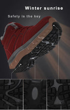 Load image into Gallery viewer, Warm Fur Men's Womens Boots Winter Comfortable Snow Casual Shoes Rubber Ankle Boots Fur Lined Warm Anti-slip Outdoor Work Shoes For Cold Weather Hiking Camping