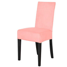 Load image into Gallery viewer, Washable Elastic Seat Parsons Chair Covers Thick Chair Cover Washable Elastic Winter Warm Chair Protector Case Kitchen Restaurant Washable Spandex Kitchen Chair Covers for Dining Room Christmas Decoration Holiday Party