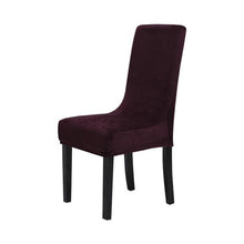 Load image into Gallery viewer, Washable Elastic Seat Parsons Chair Covers Thick Chair Cover Washable Elastic Winter Warm Chair Protector Case Kitchen Restaurant Washable Spandex Kitchen Chair Covers for Dining Room Christmas Decoration Holiday Party