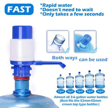 Load image into Gallery viewer, Water Bottle Pump Manual Pressure Water Dispenser