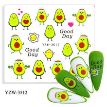 Load image into Gallery viewer, Water Decal Nail Art Decorations Nail Sticker Tattoo Full Cover Beauty Decals Manicure Supplies Accessories Women Kids Girls Manicure Decoration Nail Art Supplies 3D Self-Adhesive Nail Decals Designer Nail Stickers for Acrylic Nails
