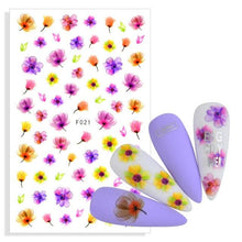 Load image into Gallery viewer, Water Decal Nail Art Decorations Nail Sticker Tattoo Full Cover Beauty Decals Manicure Supplies Accessories Women Kids Girls Manicure Decoration Nail Art Supplies 3D Self-Adhesive Nail Decals Designer Nail Stickers for Acrylic Nails