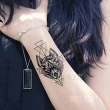 Load image into Gallery viewer, Waterproof Animal Temporary Tattoo Sticker Wolf Modern Tatoo Foot Neck Luxury Tattoos For Men Women
