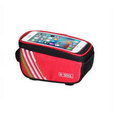 Load image into Gallery viewer, Waterproof Bicycle Bag Nylon Bike Cycling Cell Mobile Phone Bag Case Bicycle Front Tube Bags Accessories Bike Phone Front Frame Bag Bicycle Bag Waterproof Bike Phone Mount Bag Bike Phone Case Holder Accessories Cycling Pouch Compatible With Phone
