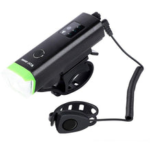 Load image into Gallery viewer, Waterproof Bicycle Light Smart Front Lamp Headlight With Horn USB Rechargeable LED Cycling Flashlight Bicycle Lights Set Powerful Lumens LED Bike Front For Adults Road Cycling Safety Flashlight