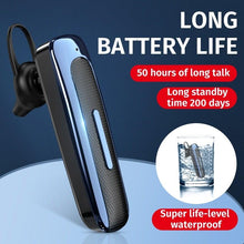 Load image into Gallery viewer, Waterproof Bluetooth Headphones Bass Sound Earphones with Mics Touch Control in-Ear Headset for Sports,Home BlackE1 Wireless Bluetooth 5.0 Earphone In-ear Single Mini Earbud Hands Free Call Stereo Music Headset With Mic For All Smart Phones