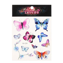 Load image into Gallery viewer, Waterproof Colorful Butterfly Temporary 3D Stickers Body Tattoos Various Styles For Womens