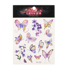 Load image into Gallery viewer, Waterproof Colorful Butterfly Temporary 3D Stickers Body Tattoos Various Styles For Womens