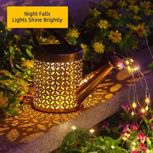 Load image into Gallery viewer, Waterproof Copper Solar Watering Can Light