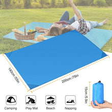 将图片加载到图库查看器,Waterproof Foldable Camping Rug Pocket Sand Proof Picnic Mat