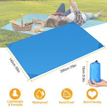 将图片加载到图库查看器,Waterproof Foldable Camping Rug Pocket Sand Proof Picnic Mat