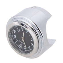 Load image into Gallery viewer, Waterproof Motorcycle Handlebar Mount Quartz Clock Motorcycle Handlebar Motorcycle Handlebar Clock Motorcycle Modification Handlebar Mount Waterproof Quartz Clock Watch Accessories Watch Aluminum Luminous Clock Moto Black Accessories