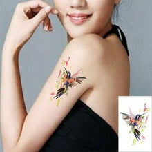 将图片加载到图库查看器,Waterproof Temporary Tattoo Lavender Stickers Butterfly Flower Luxury Small Tattoo For Body Arm