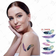 将图片加载到图库查看器,Waterproof Temporary Tattoo Lavender Stickers Butterfly Flower Luxury Small Tattoo For Body Arm