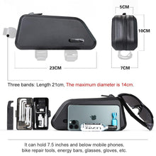 将图片加载到图库查看器,Waterproof Top Tube Bicycle Bag Hard Shell Bike Bag Stable Cycling Frame Bag Bike Accessories For Road Bike Bag Bike Top Tube Bag Bike Frame Bag Waterproof Stable Bicycle Frame Bag Bicycle Bag Professional Cycling Accessories