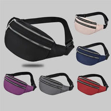 Load image into Gallery viewer, Waterproof Travel Unisex Fanny Pack Simple Design Waist Bags Fashion Bum Bag Trendy Cross Body Chest Bags