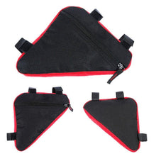 Load image into Gallery viewer, Waterproof Triangle Cycling Bicycle Bags Front Tube Frame Bag Mountain Bike Triangle Pouch Frame Holder Bag Bike Storage Frame Bag Bicycle Front Tube Triangle Water Resistant Cycling Pack Strap On Pouch Bike Accessories Tool Accessible Storage Bag