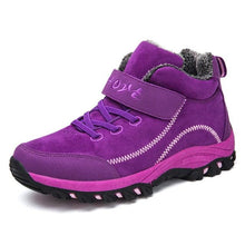 将图片加载到图库查看器,Waterproof Winter Mens Boots With Fur Warm Snow Mens Womens Boots Winter Work Casual Shoes High Top Winter Snow Boots Warm Fur Lined Winter Water-Resistan Ankle Booties
